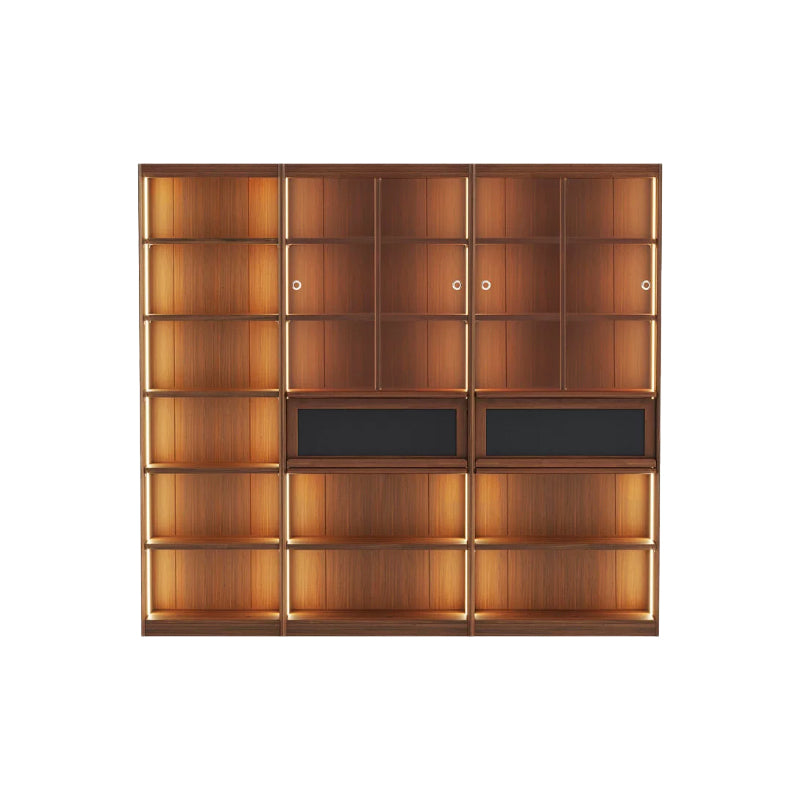 Watson Slim Bookcase 200cm, 30cm Deep, Optional LED – view 29
