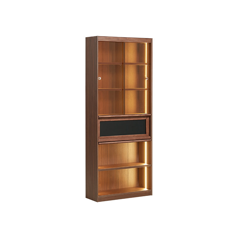 Watson Slim Bookcase 200cm, 30cm Deep, Optional LED – view 26