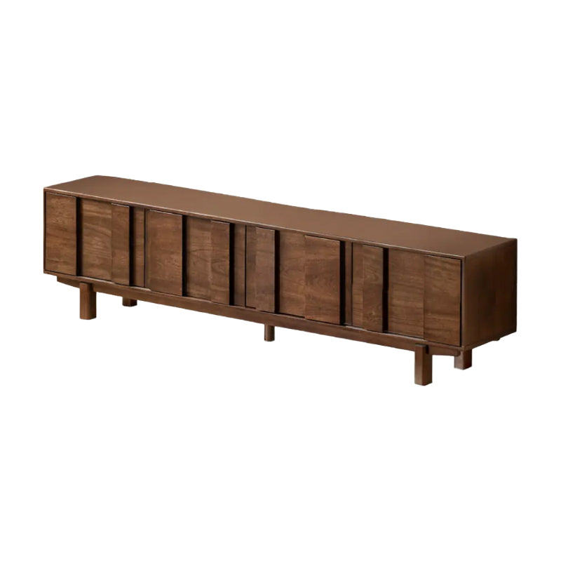 Alberta 2m/2.2m/2.4m Merpauh Wood TV Stand/Entertainment Unit For Home Walnut Color