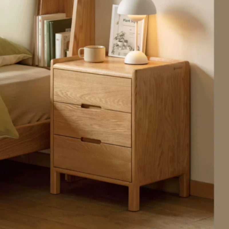 Amara 45cm Rubberwood Side Table/Bedside Table/Nightstand with Drawer For Bedroom