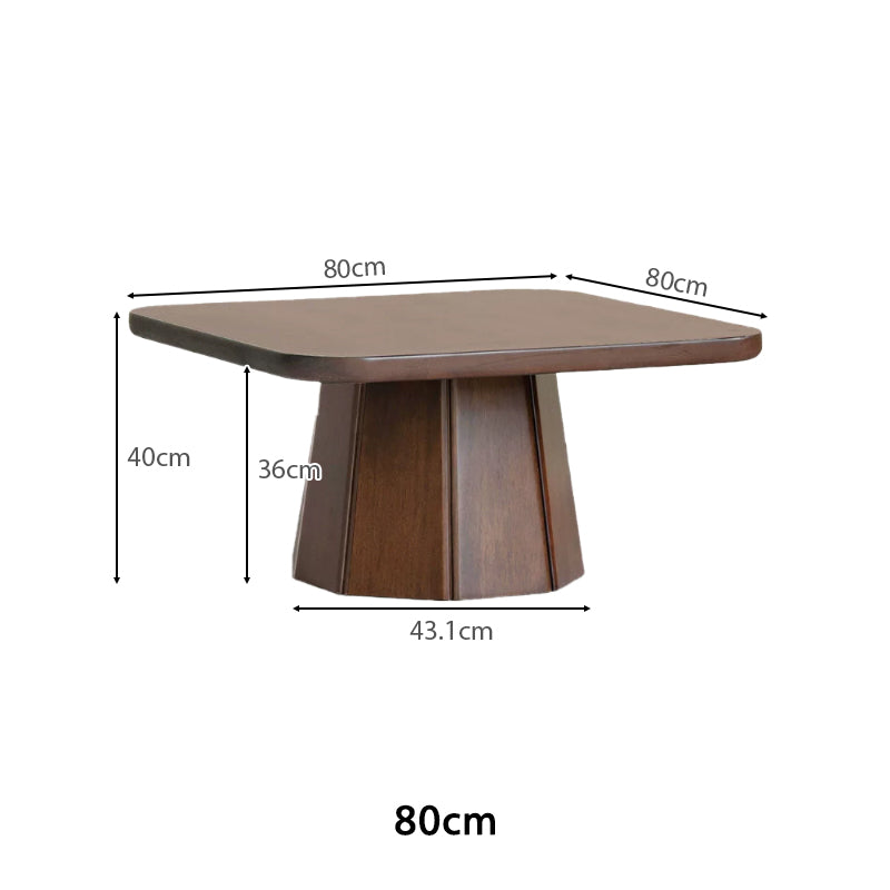 Aldo Solid Golden‑flower Pear Wood/Fraxinus Mandshurica Wood Coffee Table/Side Table Set