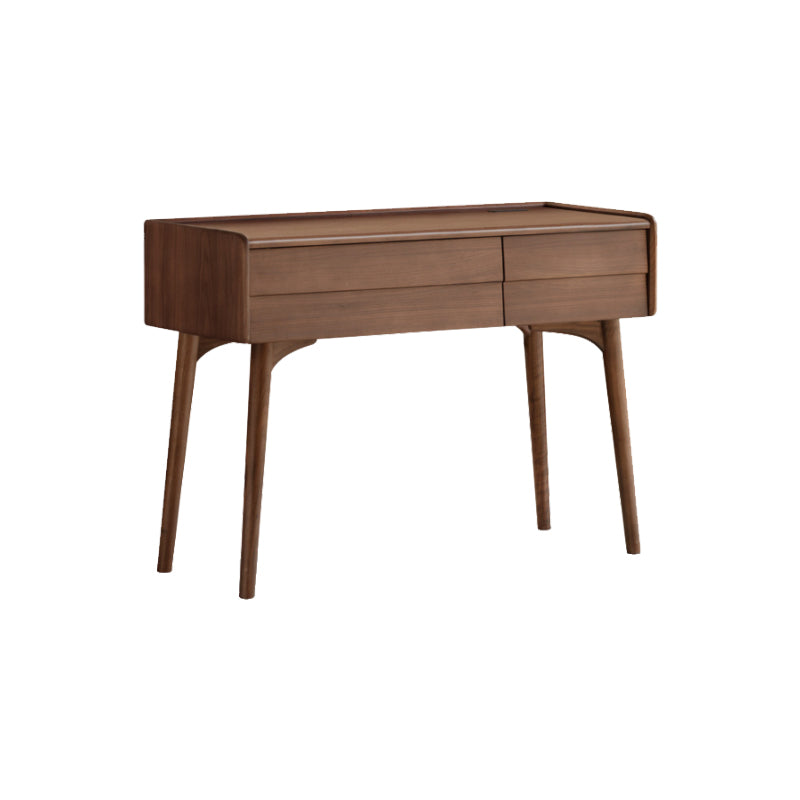 Charlene FAS-Graded Solid Black Walnut Wood/American Oak Wood Dressing Table/Bedroom Vanity Table with Drawer