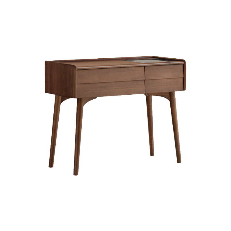 Charlene FAS-Graded Solid Black Walnut Wood/American Oak Wood Dressing Table/Bedroom Vanity Table with Drawer