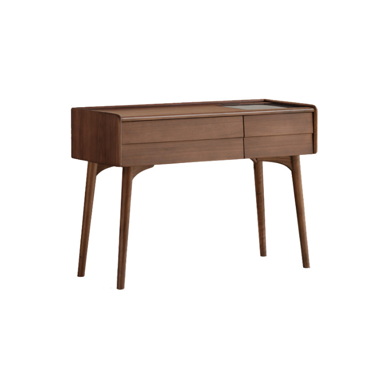 Charlene FAS-Graded Solid Black Walnut Wood/American Oak Wood Dressing Table/Bedroom Vanity Table with Drawer