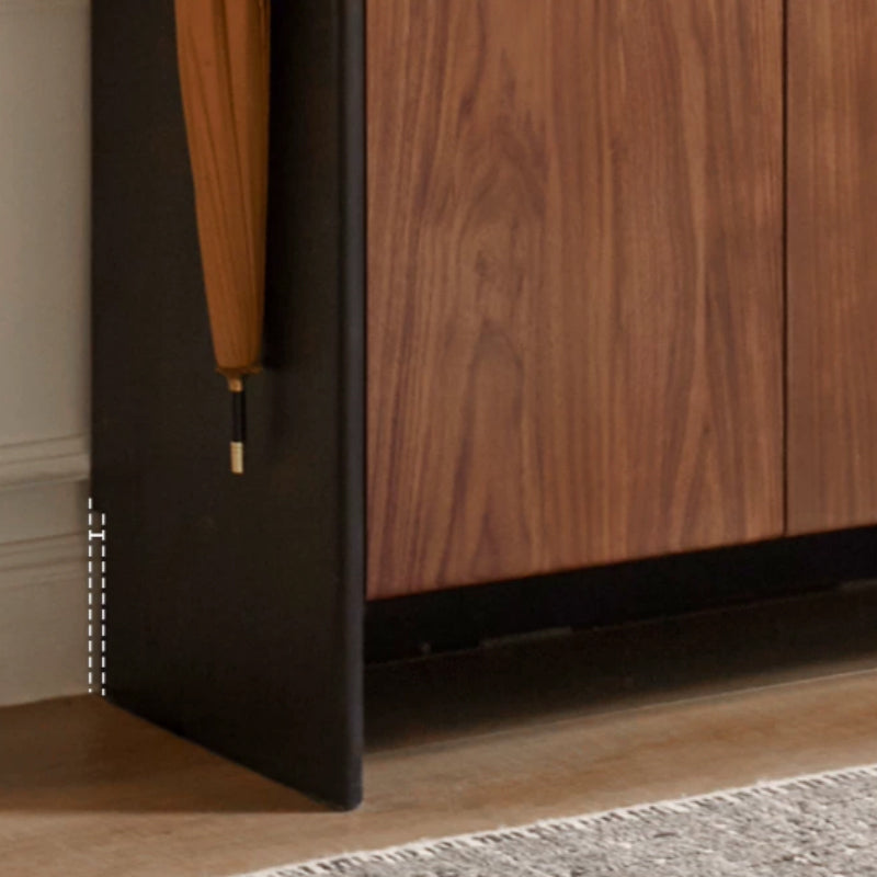 Tziporah 72cm / 100cm FAS-Graded Solid Black Walnut Wood Entryway Shoe Cabinet / Shoe Case With Drawer For Home
