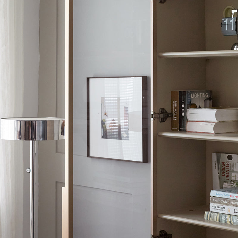 Colin Solid Timber Bookcase 200cm, 85cm Wide, Grey – view 2