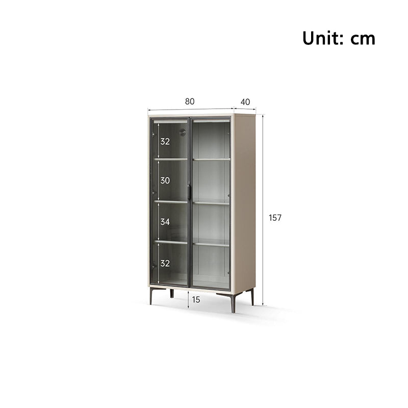 Kyle Solid Timber Wine Cabinet 157cm, Glass Door – view 11