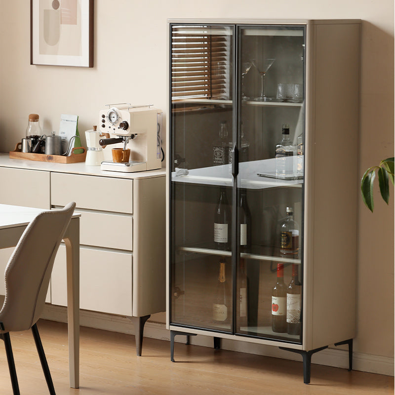 Kyle Solid Timber Wine Cabinet 157cm, Glass Door – view 3