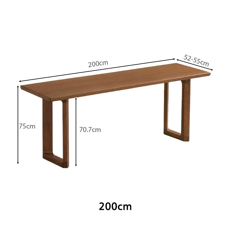 Alaric 180cm/200cm/220cm/240cm South American Walnut Wood Dining Table/Office Table Walnut Color