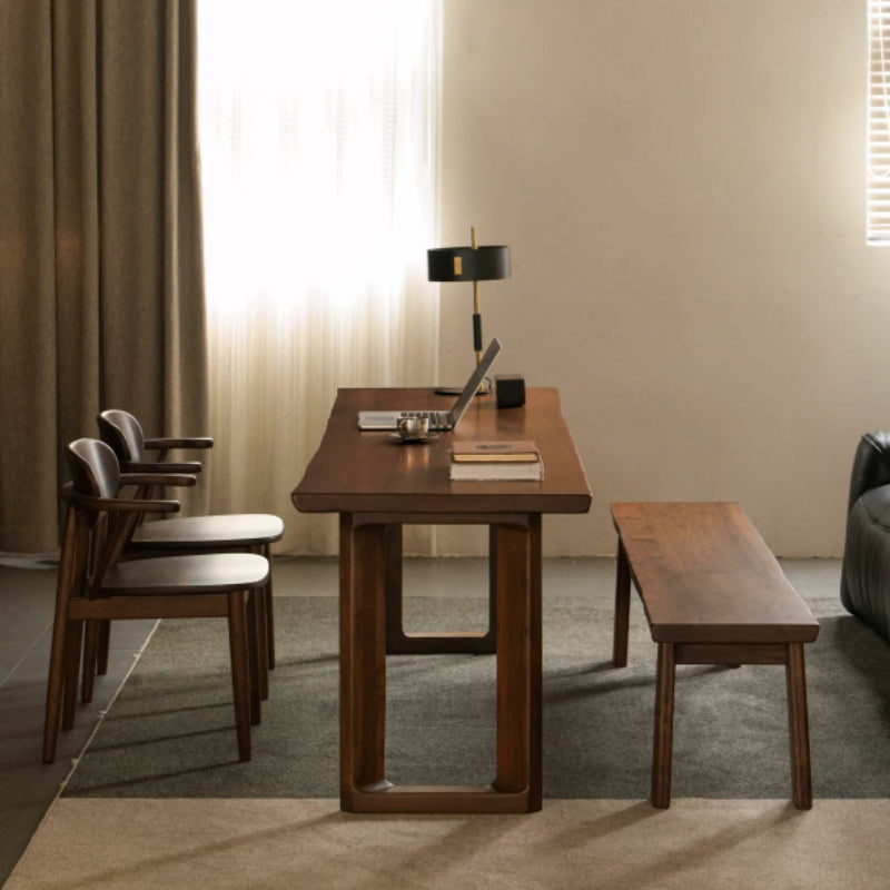 Alaric 180cm/200cm/220cm/240cm South American Walnut Wood Dining Table/Office Table Walnut Color