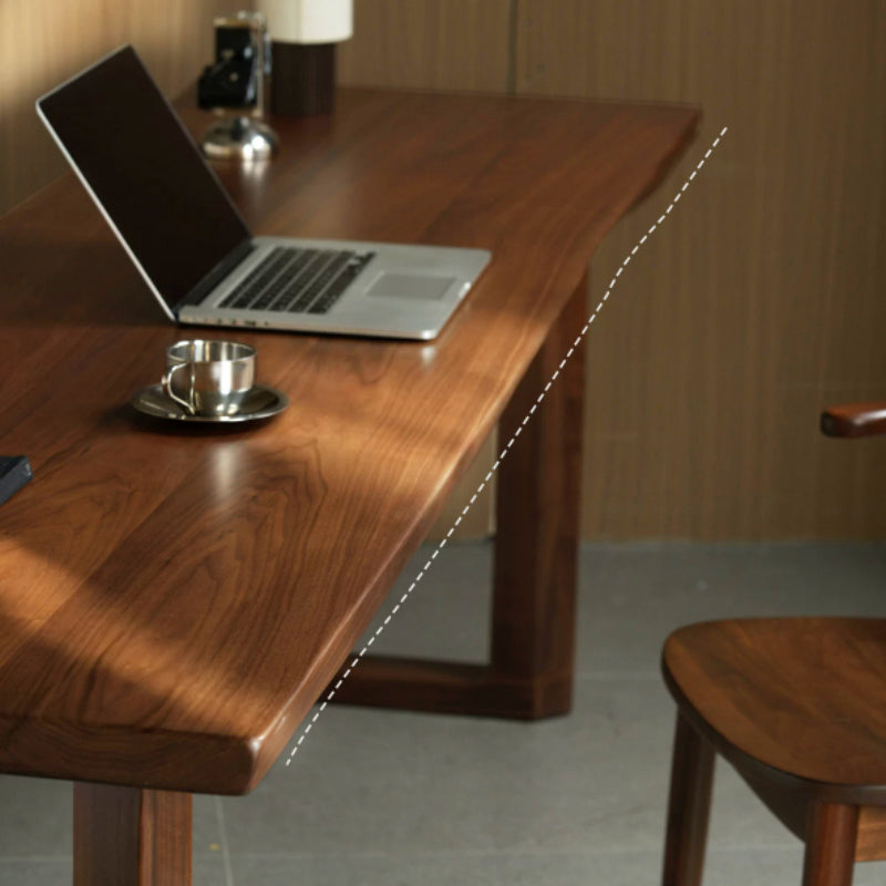 Alaric 180cm/200cm/220cm/240cm South American Walnut Wood Dining Table/Office Table Walnut Color