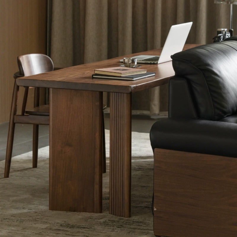 Aisha 180cm/200cm/220cm/240cm South American Walnut Wood Dining Table/Office Table Walnut Color