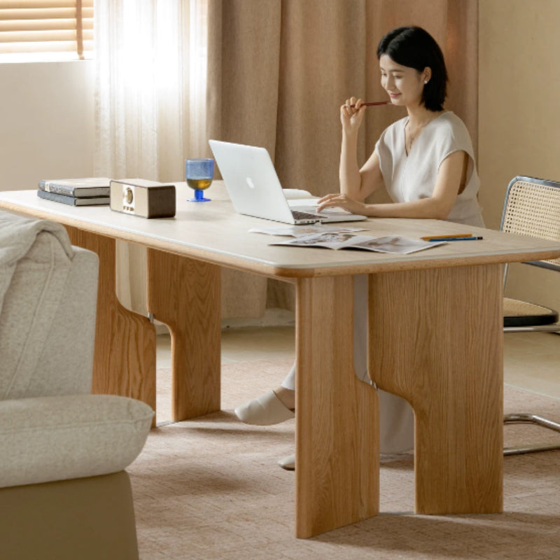 Adelaide Solid Oak Dining Table for Dining or Office 160cm 200cm – view 3
