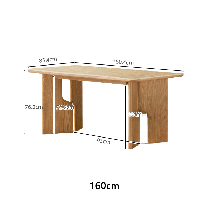 Adelaide Solid Oak Dining Table for Dining or Office 160cm 200cm – view 9