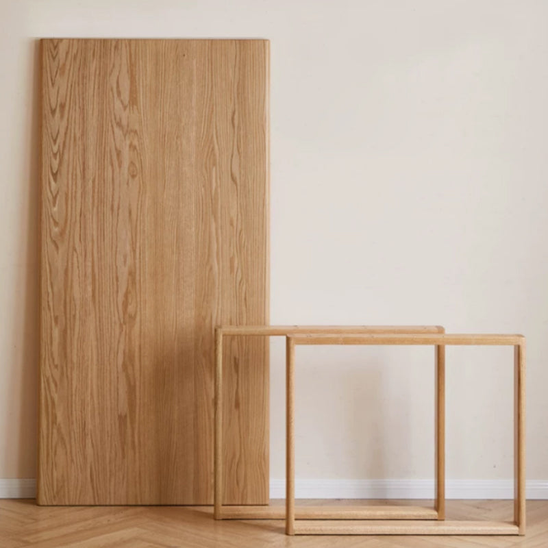 Adriana solid oak dining table – view 6