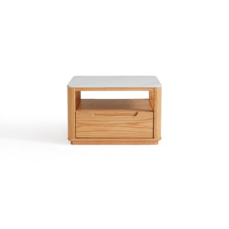 Alana Coffee Table & Side Table Set, FAS-Graded Solid American Oak with Paulownia Wood and – view 15