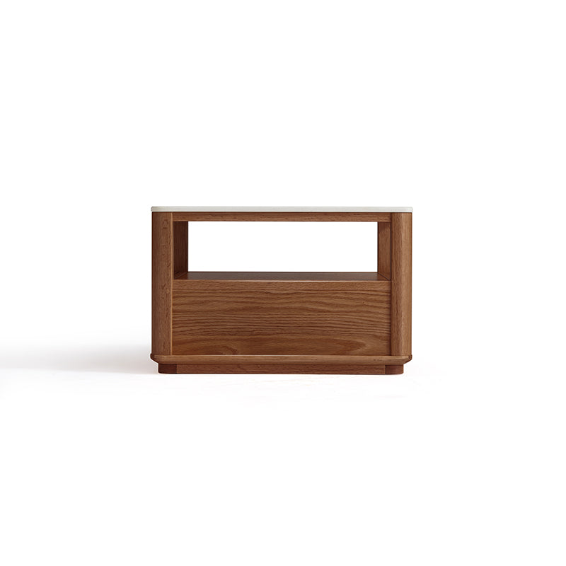 Alana Coffee Table & Side Table Set, FAS-Graded Solid American Oak with Paulownia Wood and – view 31