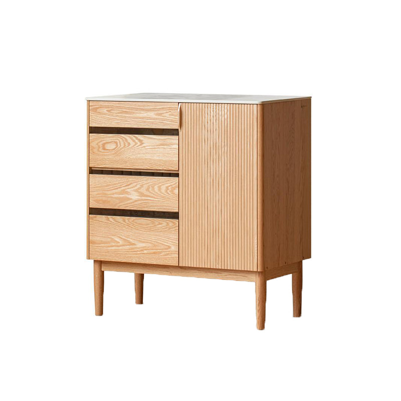 Leonard American Oak Sideboard Base Cabinet – Base Cabinet Natural Wood, view 7