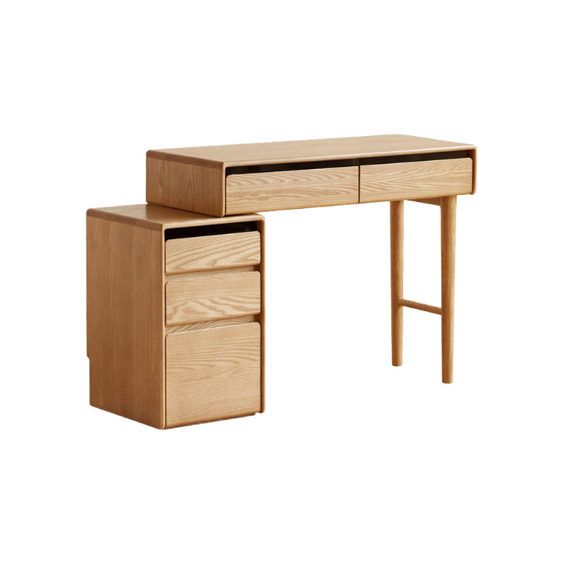 Antonia Solid Ash Dressing Table with Drawer 80cm / 100cm – 100cm, view 8