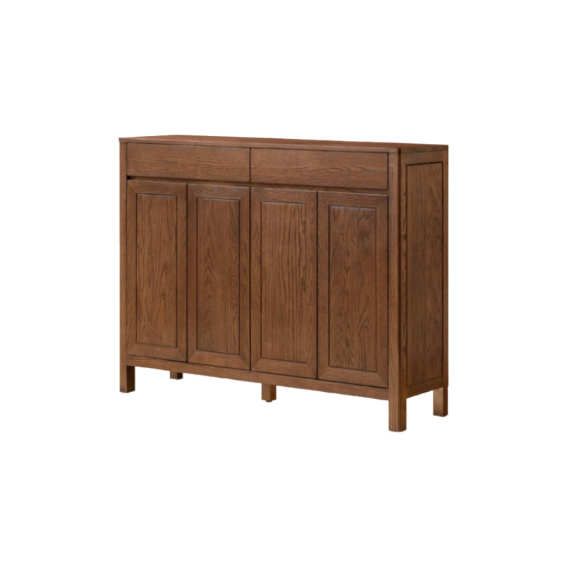 Archer fraxinus mandshurica wood shoe cabinet with drawers – Walnut 150cm, view 8