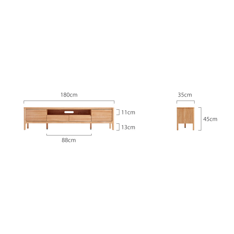 Avery Wooden TV Unit in Rubberwood 180cm – view 20