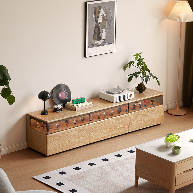 Benedict Wooden TV Unit in Solid Fraxinus Mandshurica 200cm 220cm – view 4