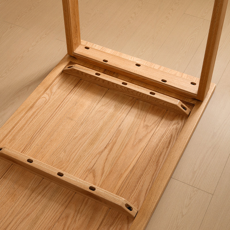 Bianca solid American oak dining table in natural finish – view 6
