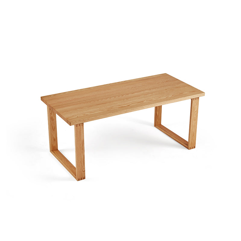 Bianca solid American oak dining table in natural finish – view 9