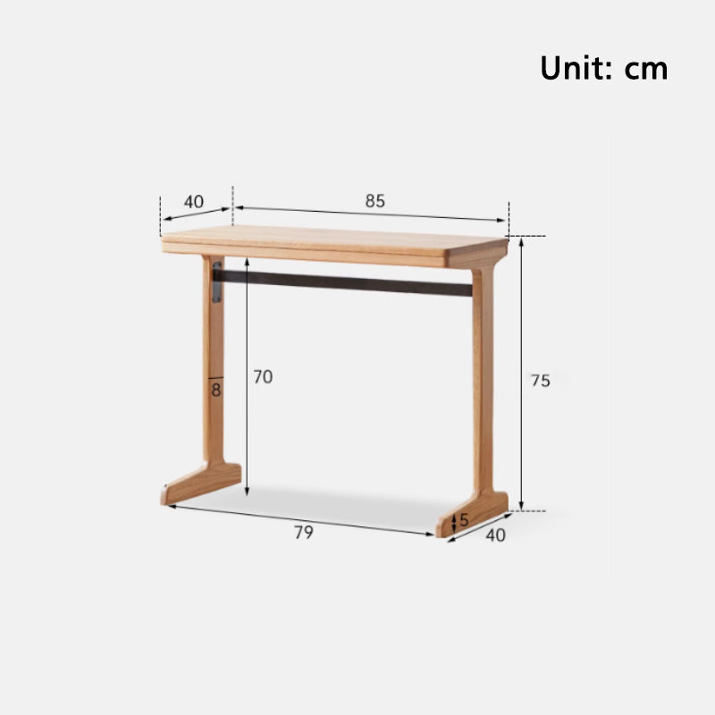 Bridget solid cherry wood desk with bookshelf and storage cabinet – view 16