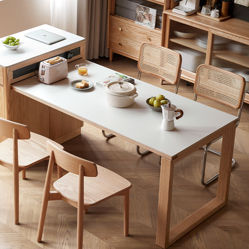 Casey Extendable Dining Table and Kitchen Island in Solid American Oak – view 2