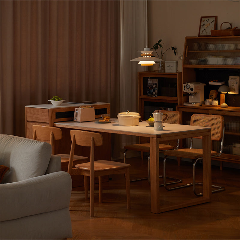 Casey Extendable Dining Table and Kitchen Island in Solid American Oak – view 4