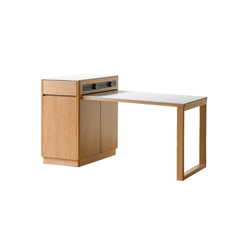 Casey Extendable Dining Table and Kitchen Island in Solid American Oak – view 8