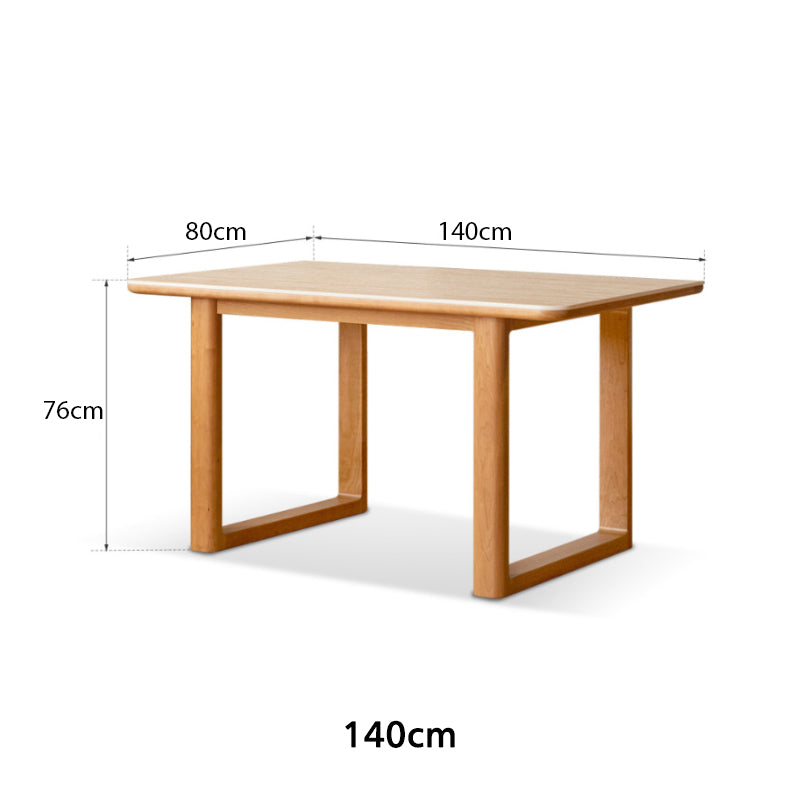 Drew Cherry Wooden Dining Table, Ceramic Top 140cm / 160cm / 180cm / 200cm – view 7