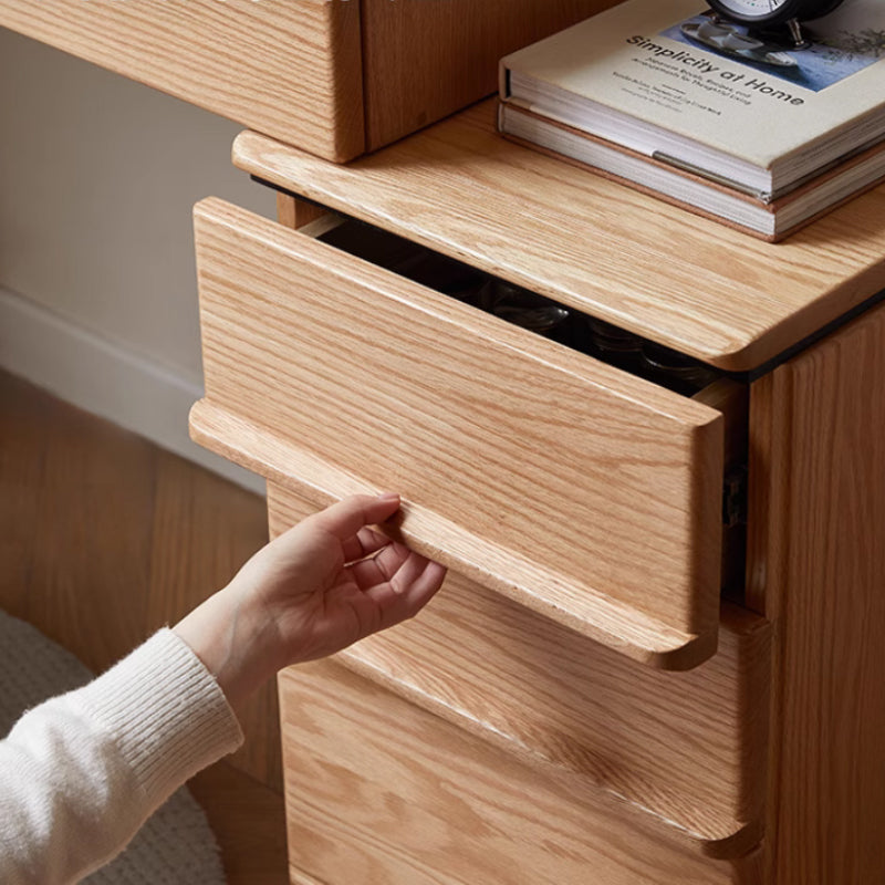 Chester Solid Oak Adjustable Dressing Table with Drawer – view 3
