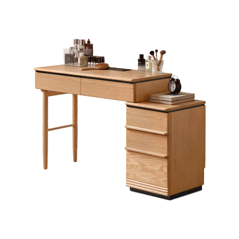 Chester Solid Oak Adjustable Dressing Table with Drawer – view 7
