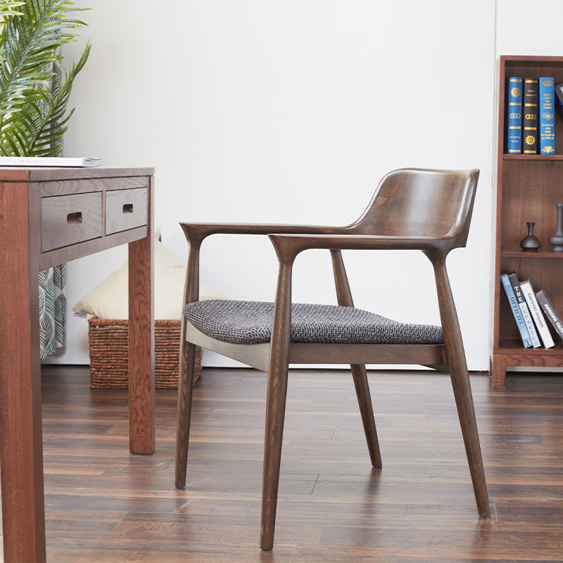 Sharon Curved Back Wooden Dining Chair in Solid Ash – view 2