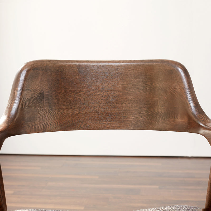 Sharon Curved Back Wooden Dining Chair in Solid Ash – view 4