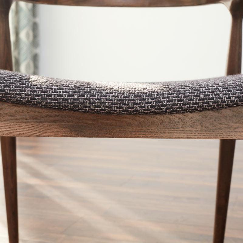 Sharon Curved Back Wooden Dining Chair in Solid Ash – view 5