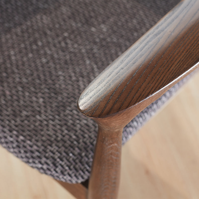 Sharon Curved Back Wooden Dining Chair in Solid Ash – view 6