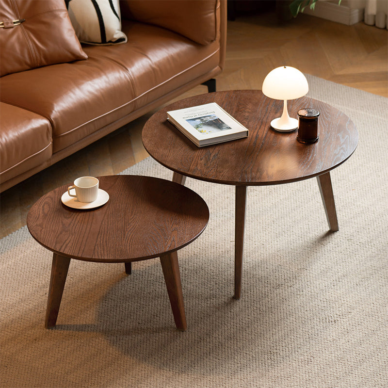 Daubs solid oak coffee table and side table – view 2