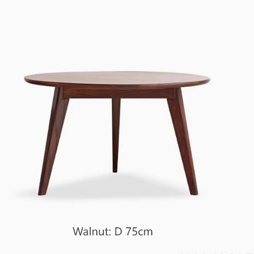 Daubs solid oak coffee table and side table – Walnut 75cm, view 8