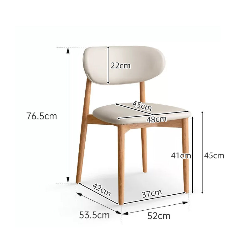 Rene Upholstered Dining Chair, Solid American Oak Frame – view 4