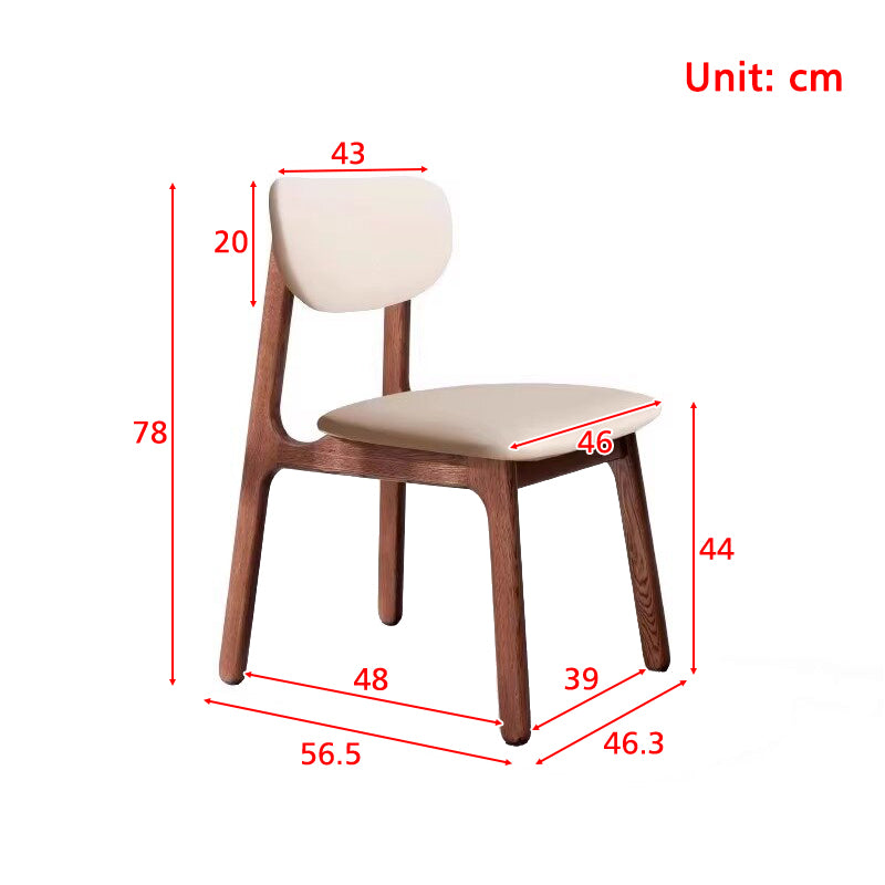 Theodore Curved-Back Dining Chair, Solid American Oak Frame – view 3