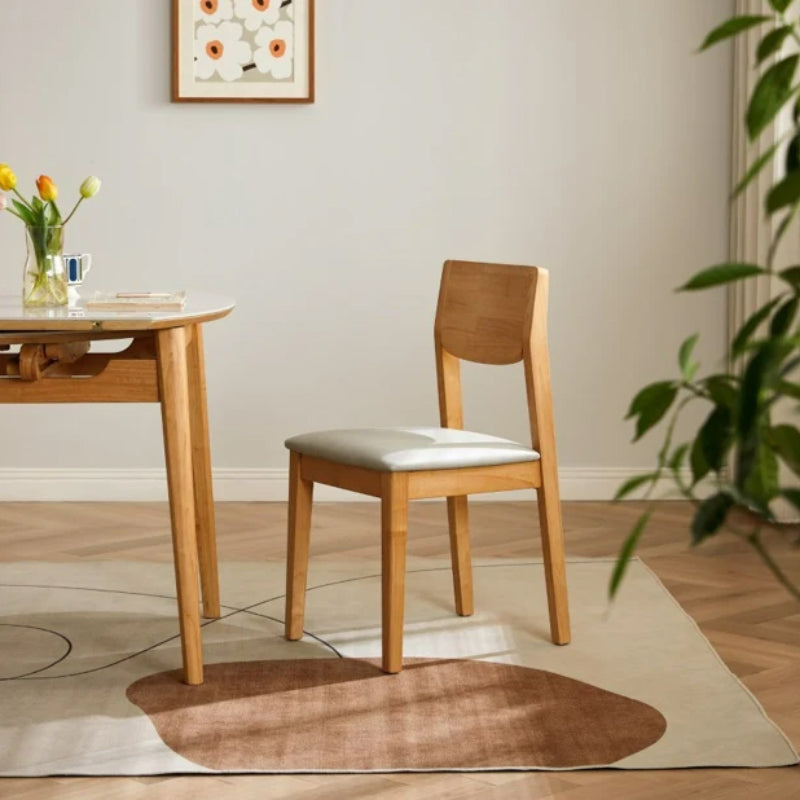 Hayde Upholstered Dining Chair, Solid Rubberwood Legs – view 3