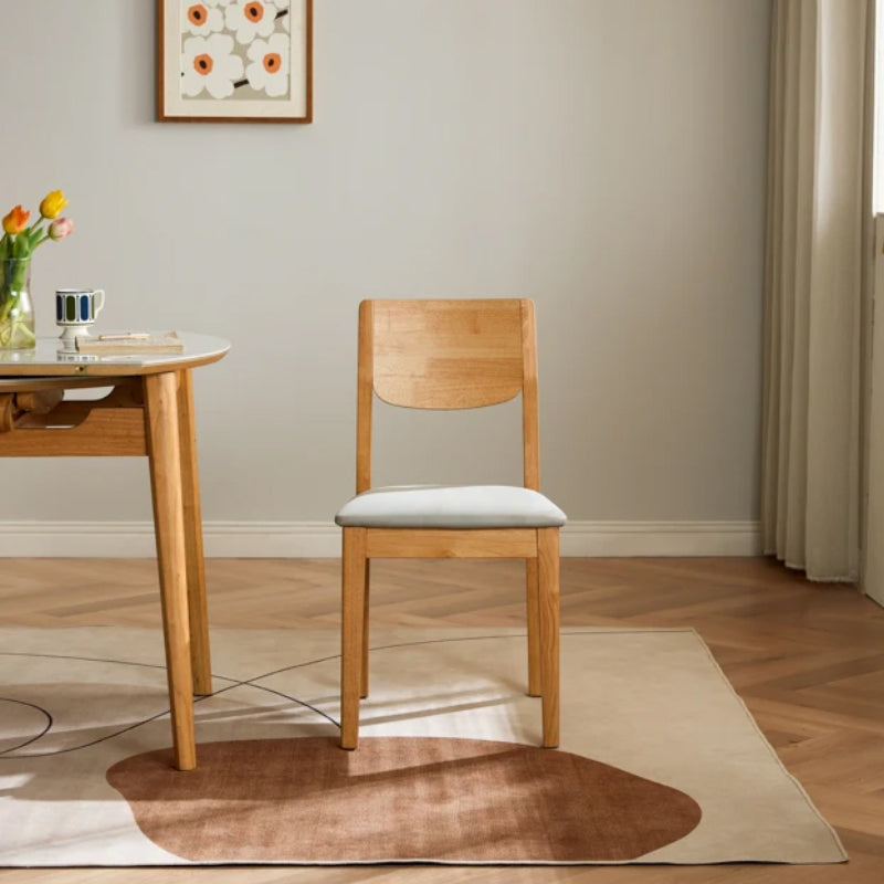 Hayde Upholstered Dining Chair, Solid Rubberwood Legs – view 4