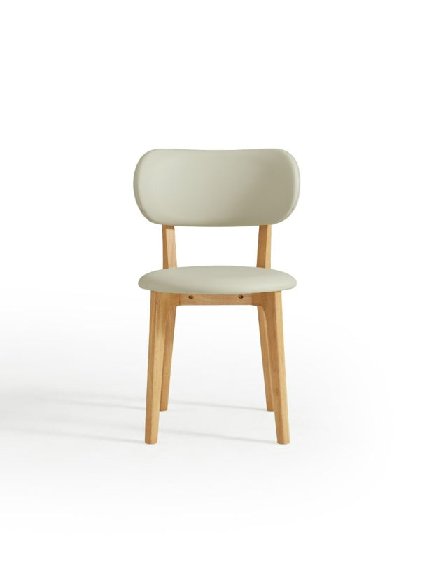 Selby PU Leather Dining Chair, Solid Timber Frame – view 8