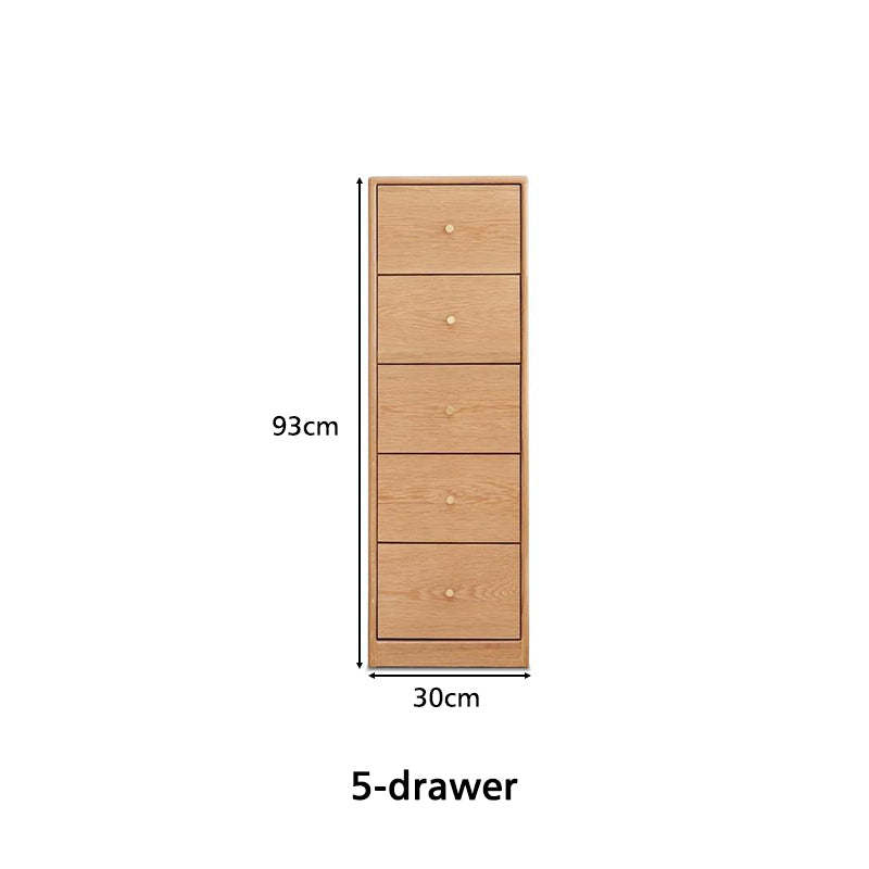 Ellen Solid American Oak Chest of Drawers 3 / 4 / 5 / 6 Drawers – view 29