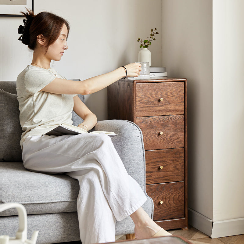Ellen Solid American Oak Chest of Drawers 3 / 4 / 5 / 6 Drawers – view 7