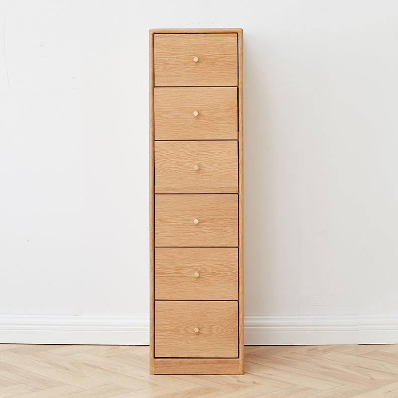 Ellen Solid American Oak Chest of Drawers 3 / 4 / 5 / 6 Drawers – Natural Wood 6-drawer, view 15
