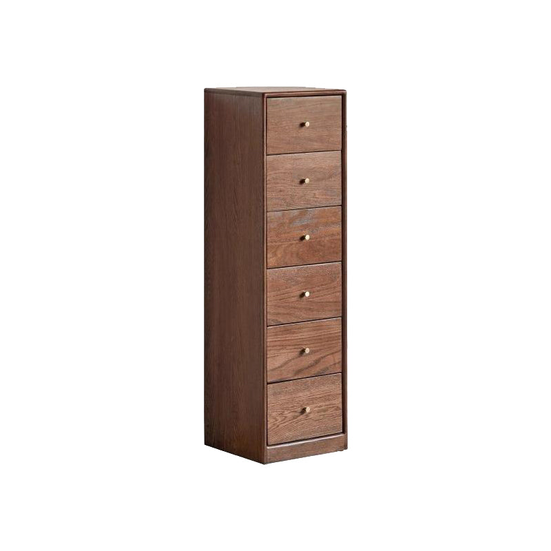 Ellen Solid American Oak Chest of Drawers 3 / 4 / 5 / 6 Drawers – Walnut 6-drawer, view 13
